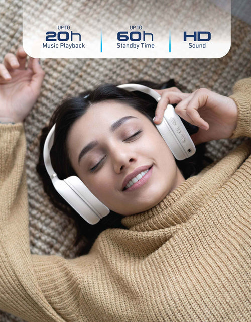 Load image into Gallery viewer, Foldable Wireless Headphones, Bluetooth Over-Ear Headset with Built-In Mic
