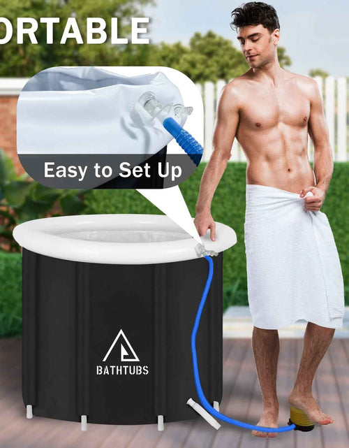 Load image into Gallery viewer, , Black PVC 32" Diameter, Inflatable Bathtub
