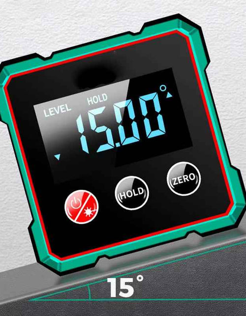 Load image into Gallery viewer, AngleMaster 360° Digital Protractor – Magnetic Laser Angle Finder with LCD Display &amp; Inclinometer
