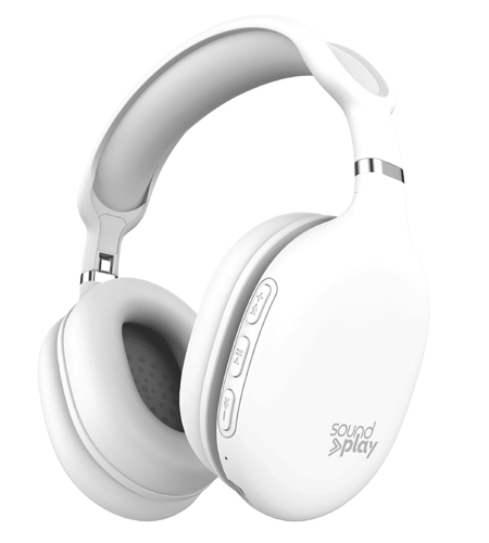 Foldable Wireless Headphones, Bluetooth Over-Ear Headset with Built-In Mic