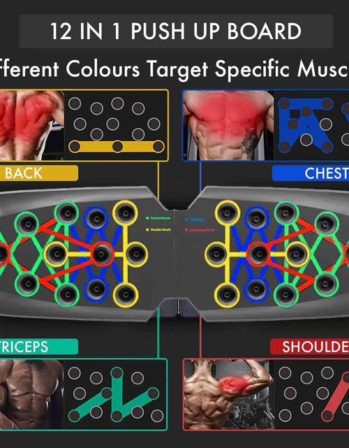 Load image into Gallery viewer, Push-Up Board Set Portable Multifunctional Push-Up Bar Foldable Fitness Equipment for Chest Abdomen Arms/Back Training
