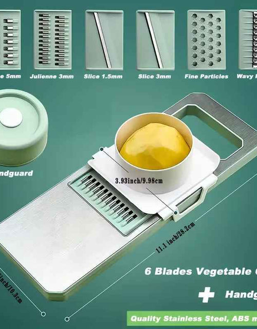 Load image into Gallery viewer, ChopMaster 6-in-1 Manual Vegetable Chopper – Ultimate Kitchen Slicer for Fast, Easy Prep  Description:
