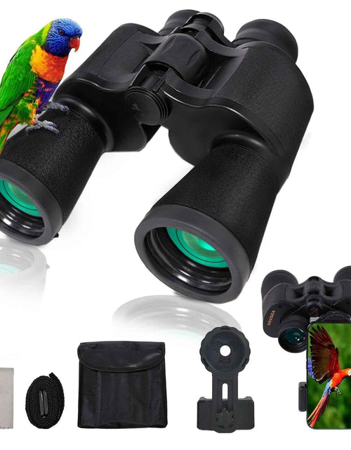 Load image into Gallery viewer, Binoculars, 20X50 Binoculars for Adults, Compact HD High Powered Binoculars with Low Night Vision 28Mm Large Field Binoculars with BAK4 Prism FMC Lens for Hunting Bird Watching Sports
