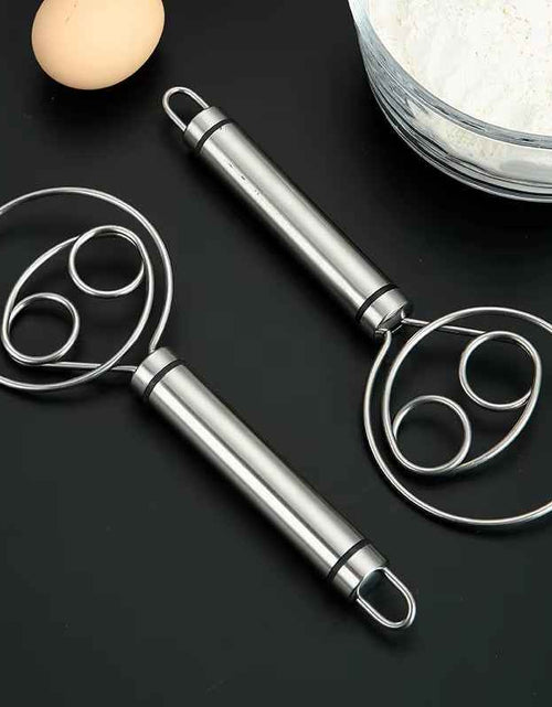 Load image into Gallery viewer, Baker’s Best Danish Dough Whisk – Dutch-Style Stainless Steel Hand Mixer for Effortless Bread, Biscuits &amp; Cakes
