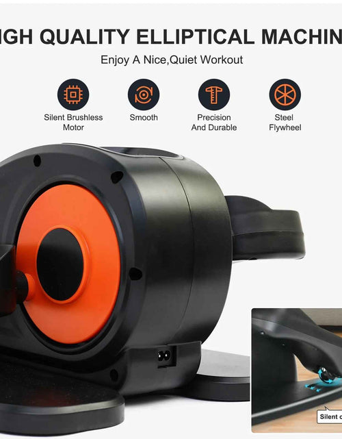 Load image into Gallery viewer, under Desk Elliptical, Electric Ellipse Leg Exerciser While Sitting for Seniors Adults, Auto/Manual Dual Mode Motorized Foot Pedal Exerciser with Remote Control for Home Office Use
