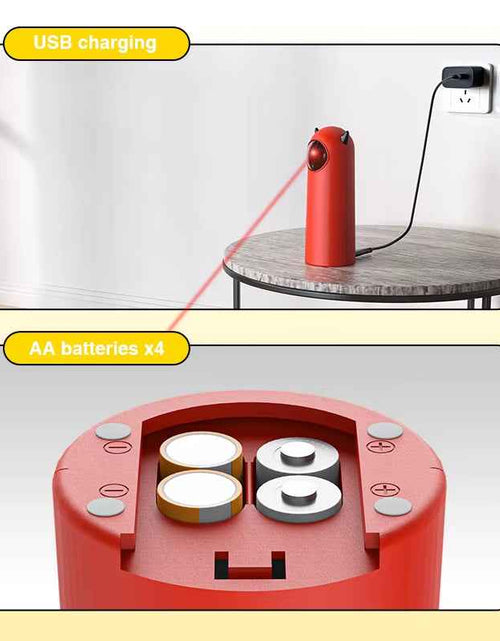 Load image into Gallery viewer, Automatic Cat Laser Toys Interactive Smart Teasing 360 Irregular Rotation Cat Exercise Sports Handheld Electronic Cat Toys
