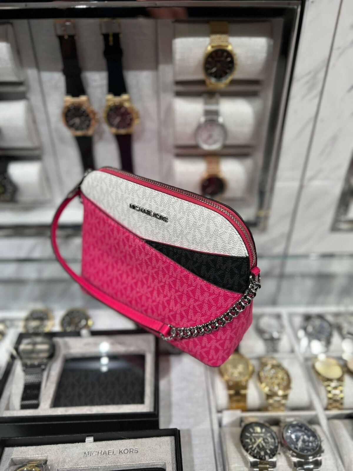 Michael Kors Lady PVC or Leather Crossbody Bag Handbag Messenger Purse Shoulder - Cedar Crate Collective