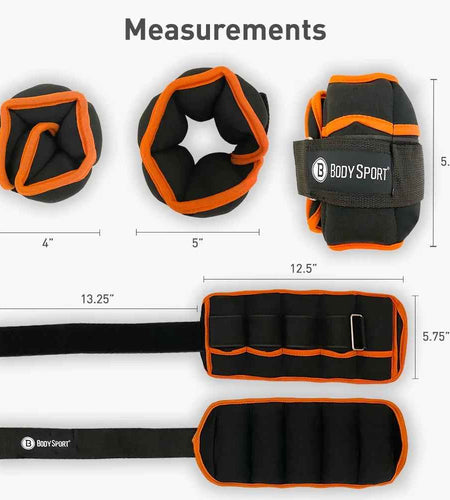 1 Pound – 5 Pound Black/Black Adjustable Ankle Weights for Men, Women, and Kids – Workout Aid for Added Resistance