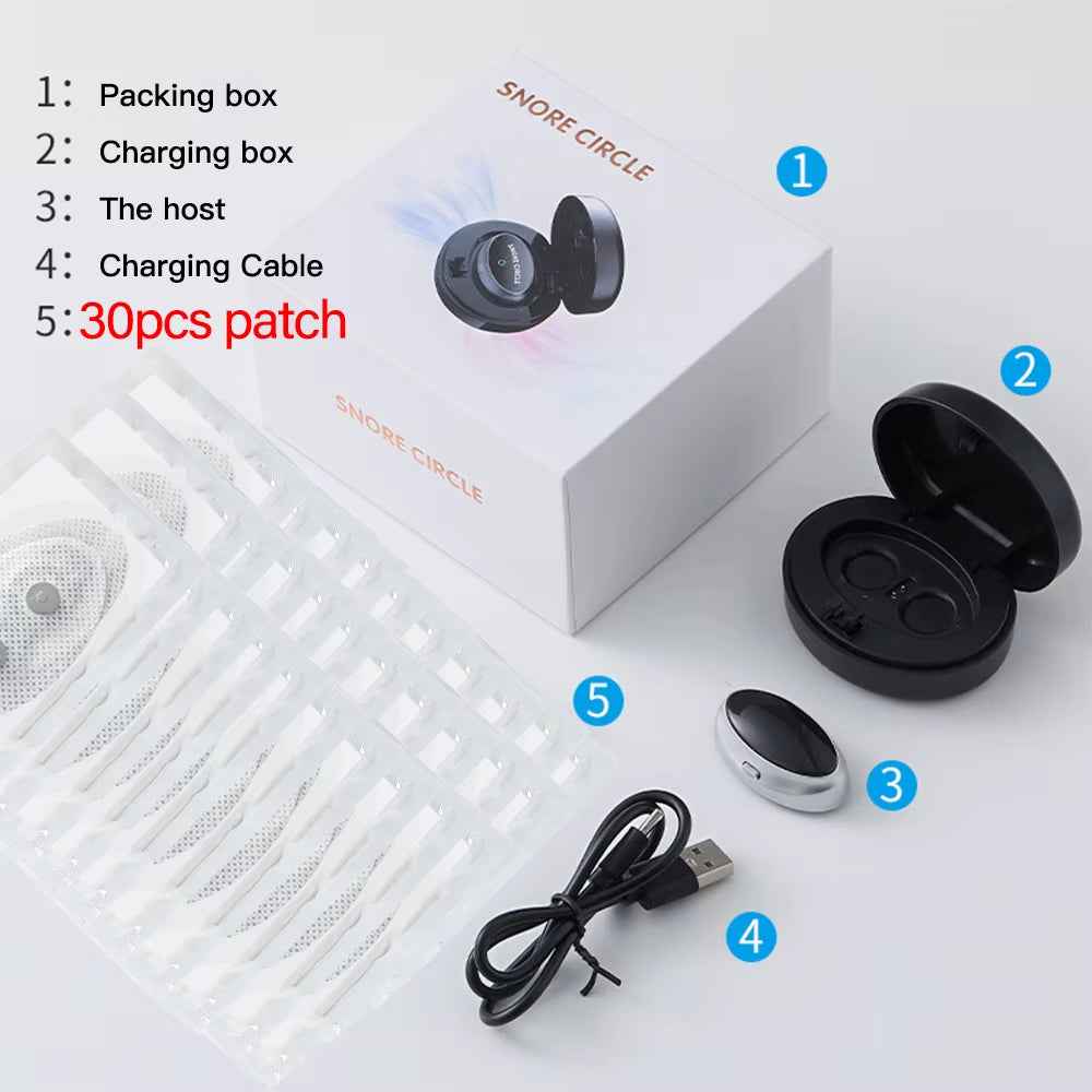 SmartSnore™ 5-Pair EMS Anti-Snoring Device – Breathe Easy, Sleep Deep