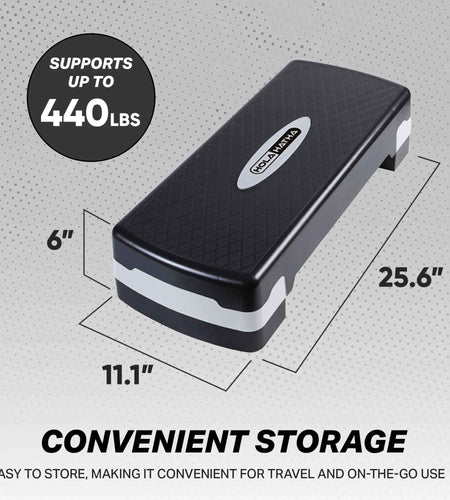 Aerobic Step Platform Exercise Fitness Equipment W/ Adjustable Height