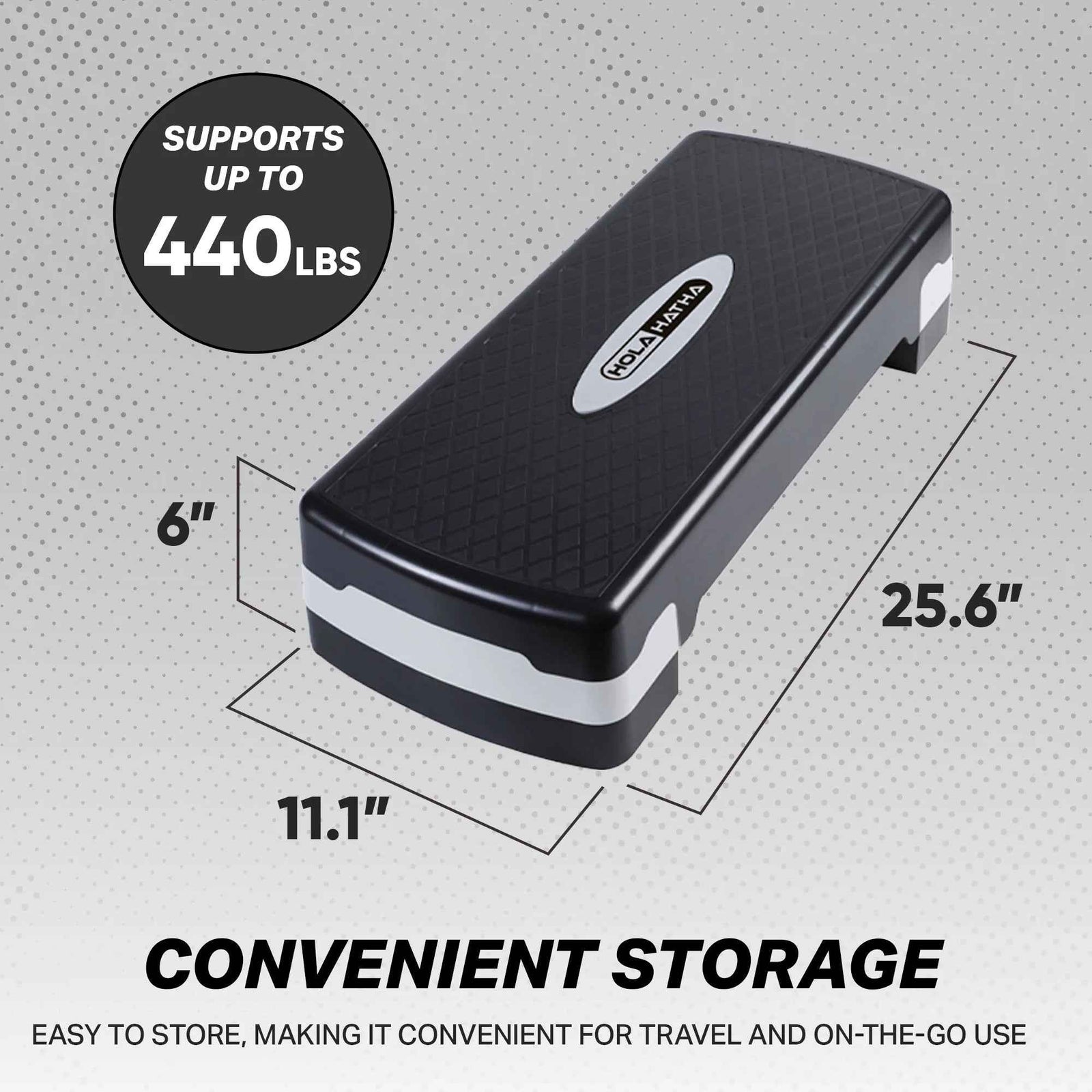 Aerobic Step Platform Exercise Fitness Equipment W/ Adjustable Height