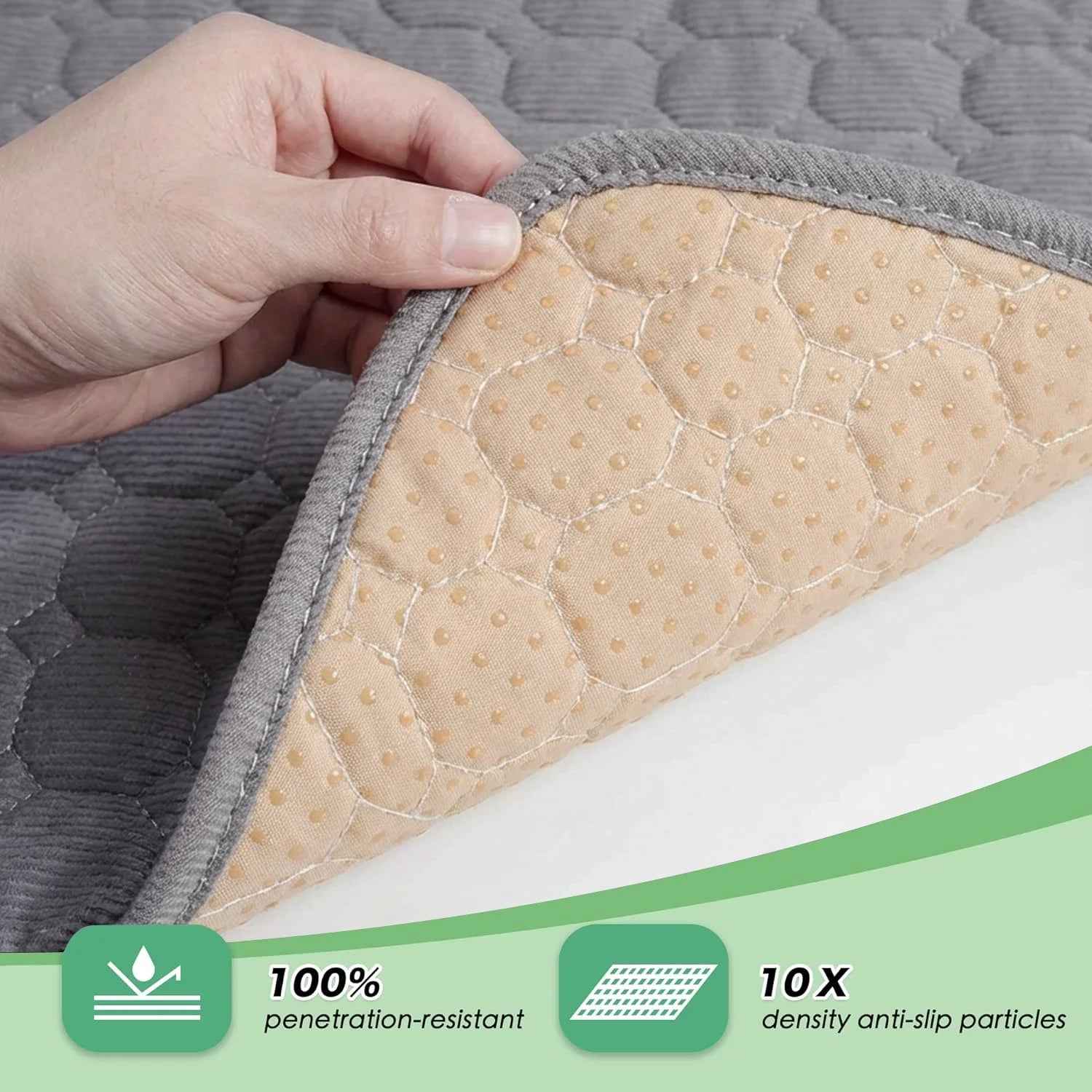 Large Dog Crate Bed Dog Crate Pad Washable Dog Bed Mat for Crate Mats for Dog Cage Mat Dog Kennel Pad Dog Kennel Mat Dog Crate Liner Dog Beds for Large Dog,48" X 36"