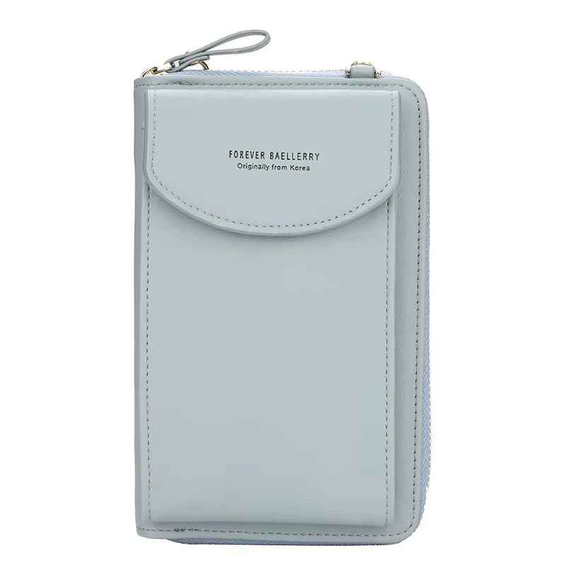 Elegance On-the-Go – Luxe PU Leather Crossbody Shoulder Bag with Phone & Card Organizer