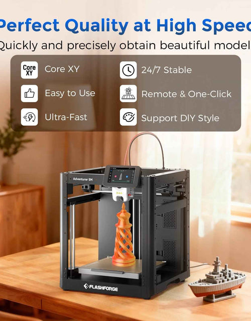 Load image into Gallery viewer, Adventurer 5M 3D Printer, Fully Auto Leveling &amp; 600Mm/S High Speed Printing, Black
