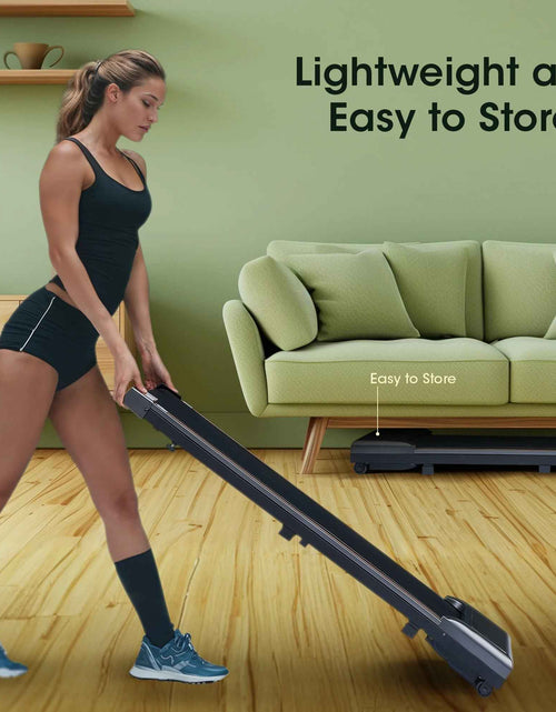 Load image into Gallery viewer, Walking Pad under Desk Treadmill with Remote Control Lightweight 2 in 1 Exercise Treadmill 0.6 to 3.8 Speed Range for Home Office Workout
