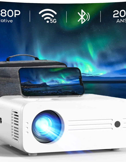 Load image into Gallery viewer, 4K Projectors with Wifi and Bluetooth ,Native 1080P Projection,9000 Lumens,With Carry Bag
