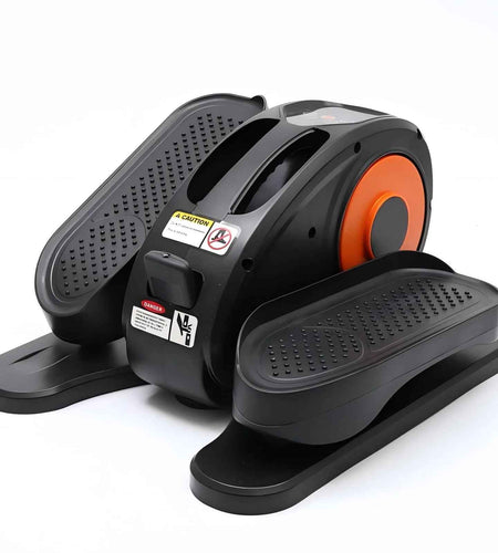 under Desk Elliptical, Electric Ellipse Leg Exerciser While Sitting for Seniors Adults, Auto/Manual Dual Mode Motorized Foot Pedal Exerciser with Remote Control for Home Office Use