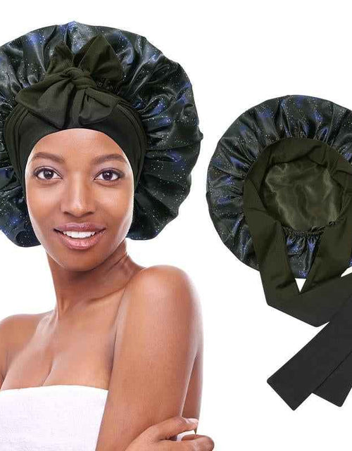 Load image into Gallery viewer, Silk-Like Satin Double-Layer Hair Cap
