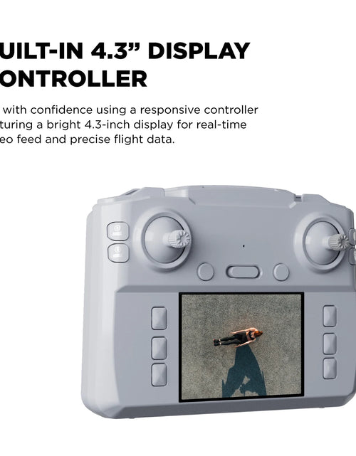 Load image into Gallery viewer, Skytrek GPS Foldable Video Drone with 1080P HD Camera, 2.8” Live Video Controller, Brushless Motors, Auto Return, and Travel Carry Case, Drone for Beginners, Aerial Photography, and Outdoor
