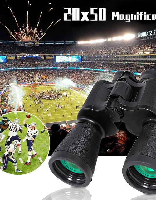 Load image into Gallery viewer, Binoculars, 20X50 Binoculars for Adults, Compact HD High Powered Binoculars with Low Night Vision 28Mm Large Field Binoculars with BAK4 Prism FMC Lens for Hunting Bird Watching Sports
