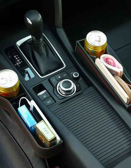 Load image into Gallery viewer, Luxpocket™ Leather Car Seat Gap Organizer – Declutter Your Drive in Style
