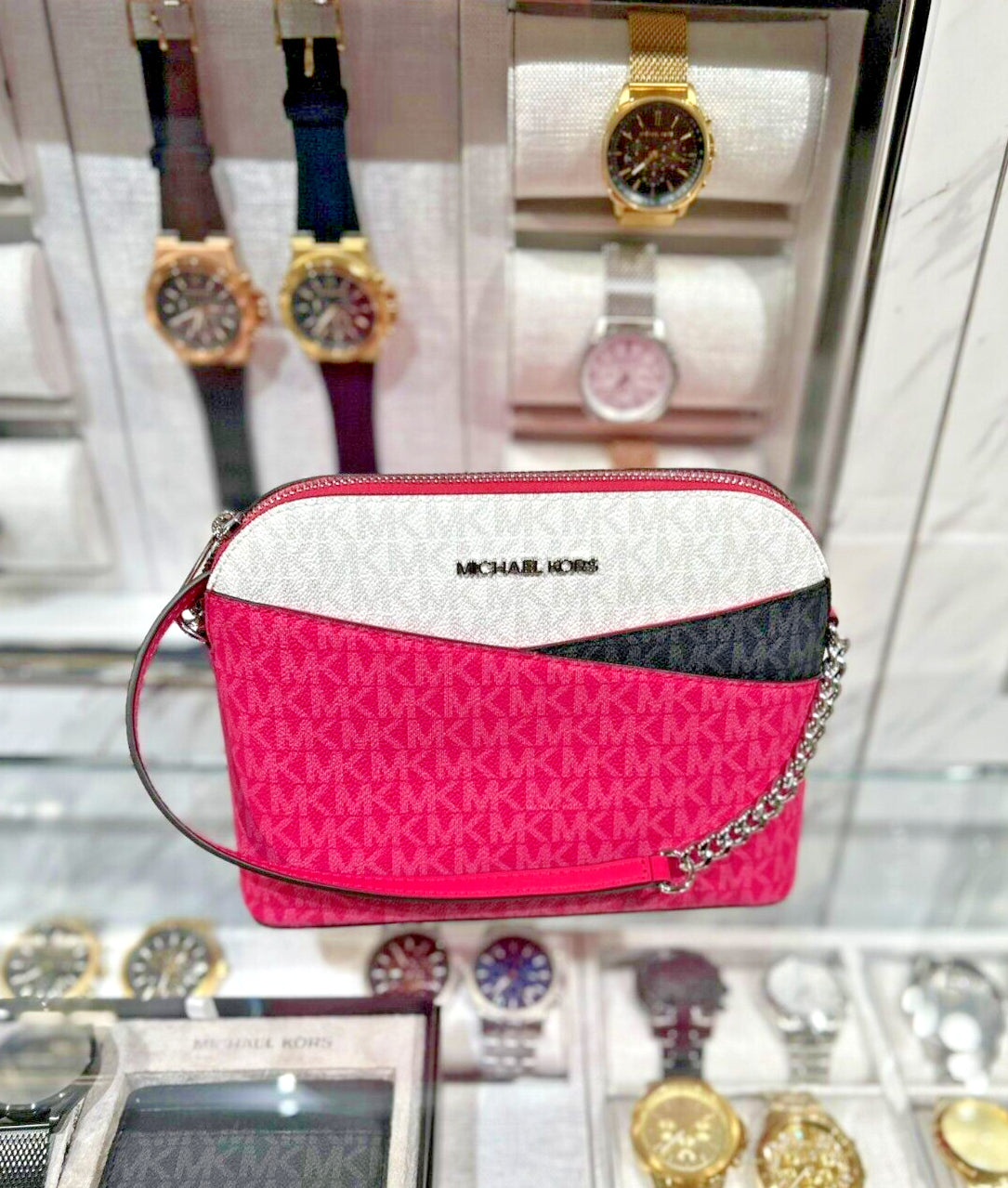 Michael Kors Lady PVC or Leather Crossbody Bag Handbag Messenger Purse Shoulder - Cedar Crate Collective